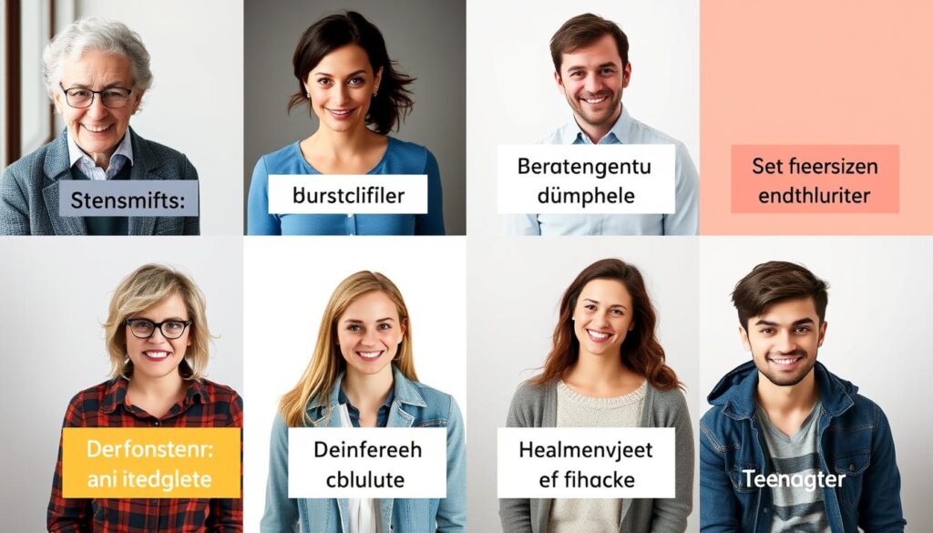 Verschiedene Zielgruppen mit passenden Marketing Sprüchen Verschiedene Zielgruppen mit passenden Marketing Sprüchen