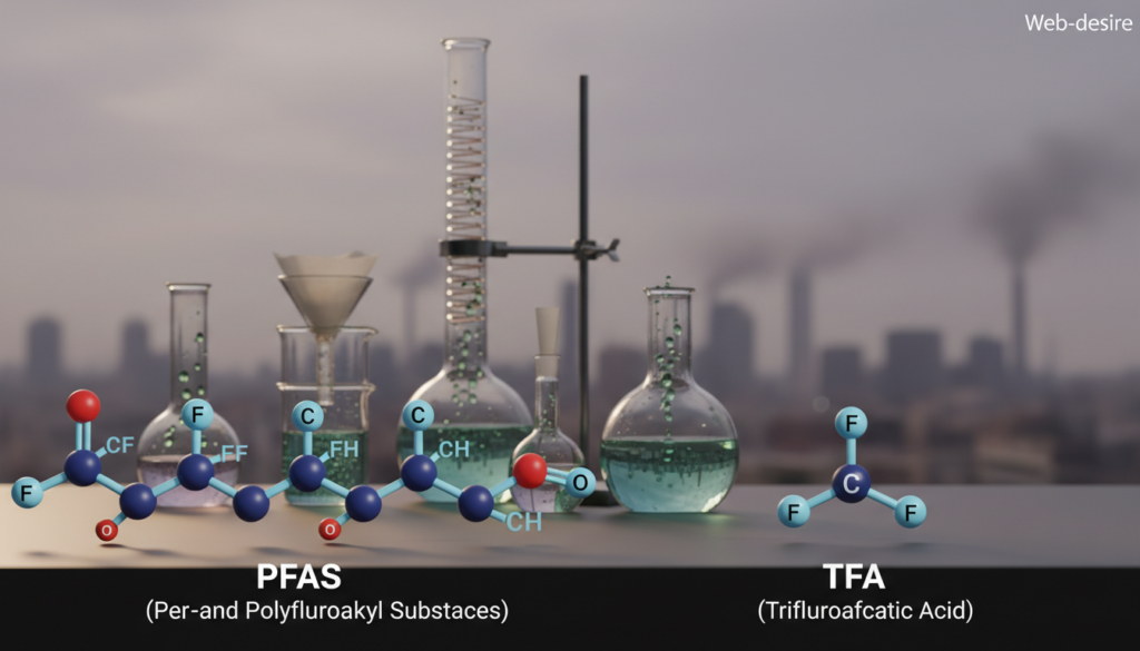 PFAS und TFA Chemikalien Struktur